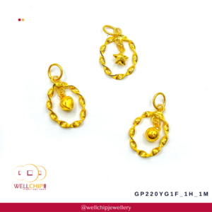 916 Gold Pendant - GP220YG1F_1H_1M