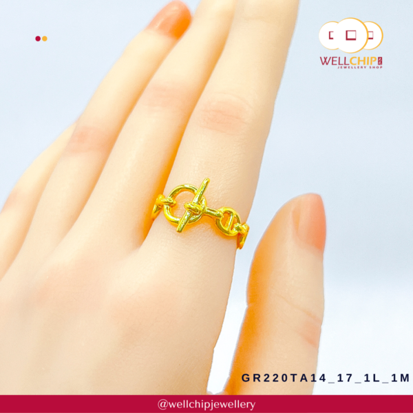 916 Gold Ring - GR220TA14_17_1L_1M - Image 4