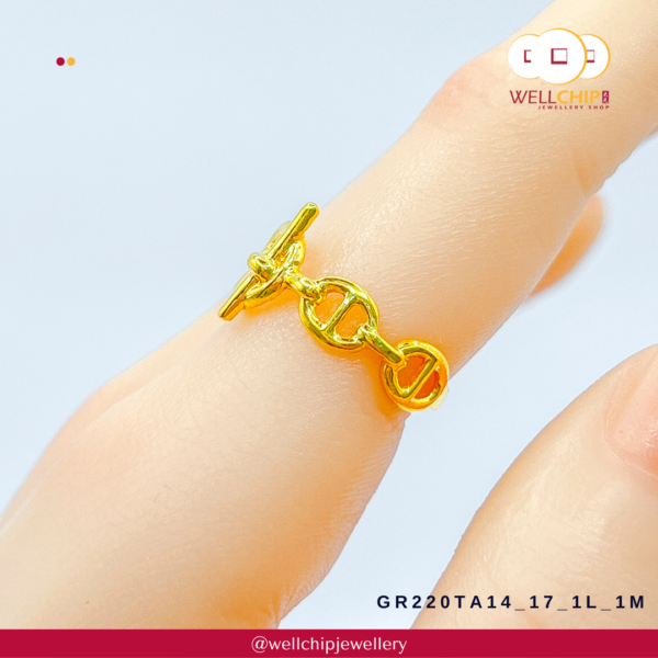 916 Gold Ring - GR220TA14_17_1L_1M - Image 5