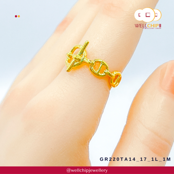 916 Gold Ring - GR220TA14_17_1L_1M - Image 3