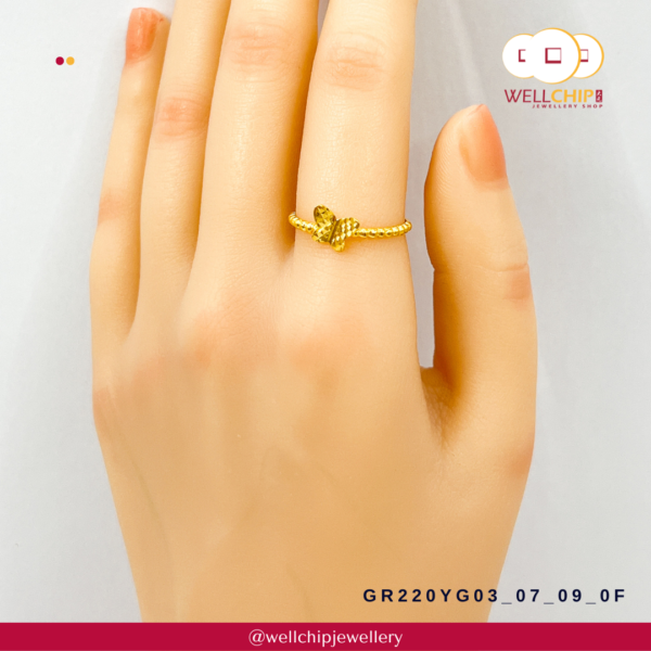 916 Gold Ring - GR220YG03_07_09_0F - Image 4