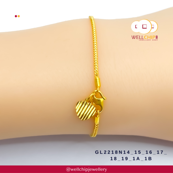 916 Gold Bracelet - GL2218N14_15_16_17_18_19_1A_1B - Image 6