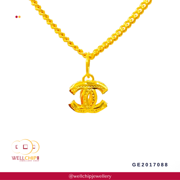 916 Gold Pendant - GP180Y60P_0T_13 - Image 3