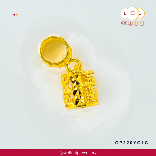 916 Gold Pendant - GP220YG1C - Image 3