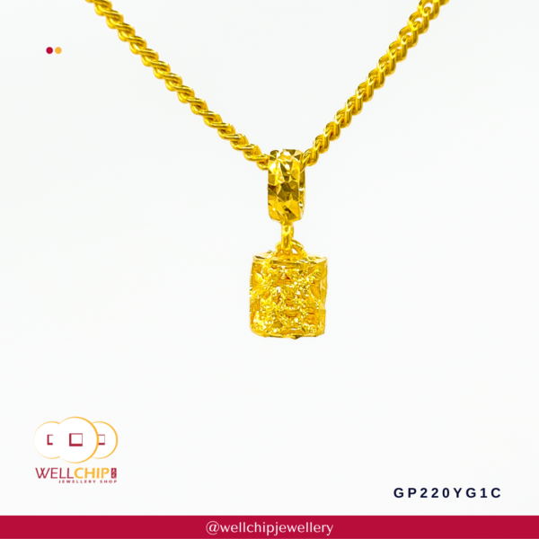 916 Gold Pendant - GP220YG1C - Image 4