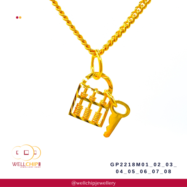 916 Gold Pendant - GP2218M01_02_03_04_05_06_07_08 - Image 4