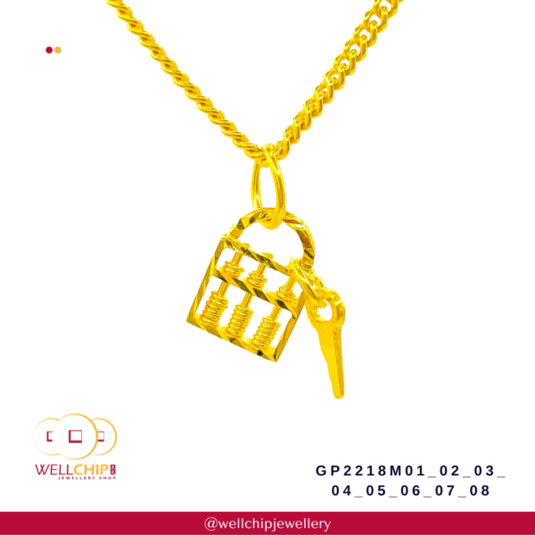 916 Gold Pendant - GP2218M01_02_03_04_05_06_07_08 - Image 3