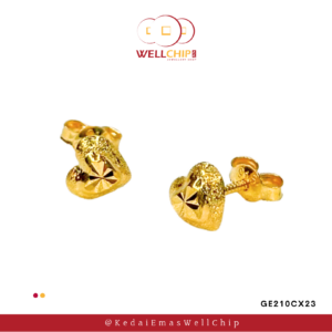 916 gold earstud