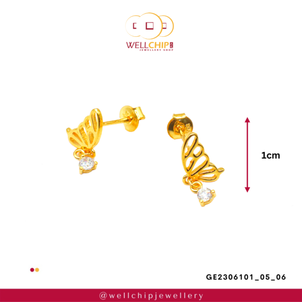 916 Gold Ladies Earstud - GE2306101_05_06 - 图片 2