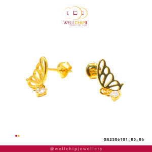 916 Gold Ladies Earstud - GE2306101_05_06