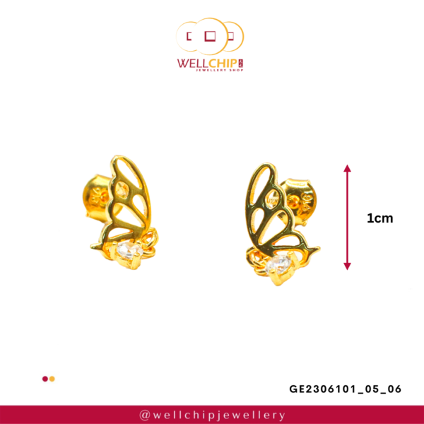 916 Gold Ladies Earstud - GE2306101_05_06 - 图片 3