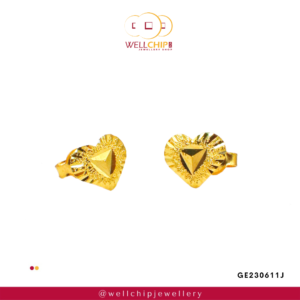 916 Gold Ladies Earstud - GE230611J