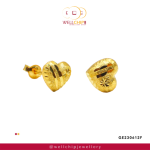 916 Gold Ladies Earstud - GE230612F
