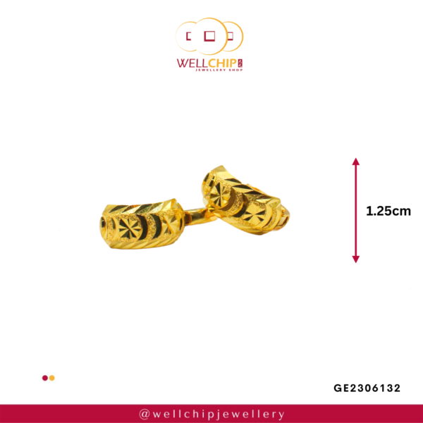 916 Gold Ladies Earring - GE2306132 - Image 2