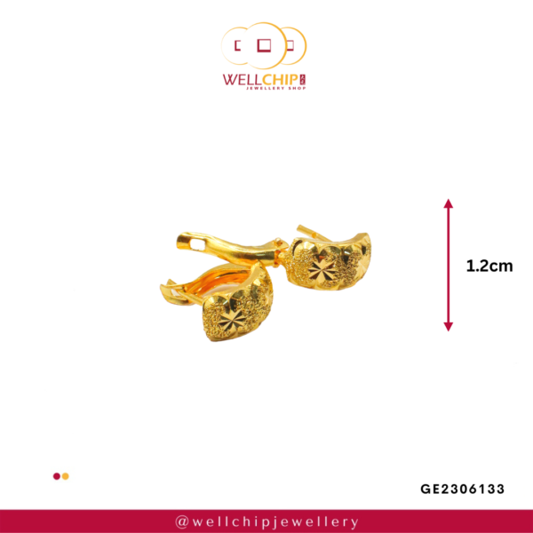 916 Gold Ladies Earring - GE2306133 - Image 2