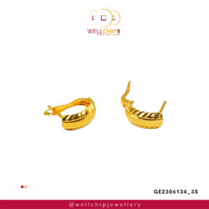 916 Gold Ladies Earring - GE2306134_35