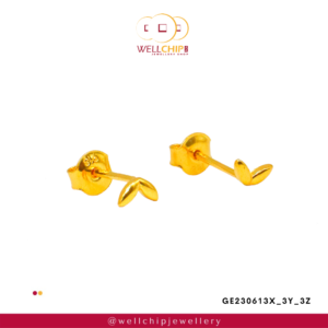 916 Gold Ladies Earstud - GE230613X_3Y_3Z