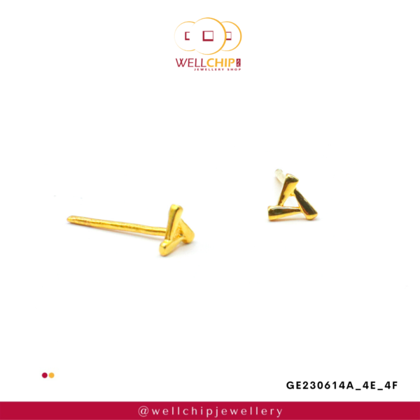 916 Gold Ladies Earring - GE230614A_4E_4F - 图片 2