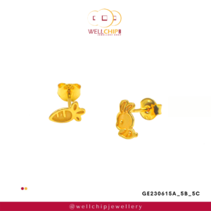 916 Gold Ladies Earring - GE230615A_5B_5C