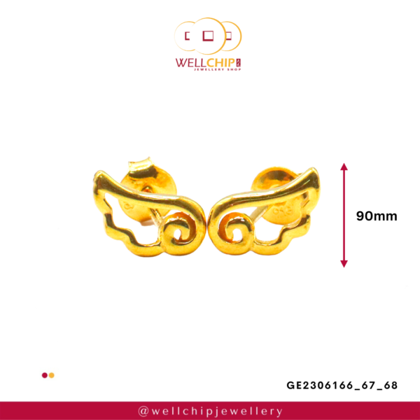 916 Gold Ladies Earring - GE2306166_67_68 - 图片 2