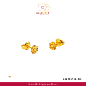 916 Gold Ladies Earstud - GE230616L_6M