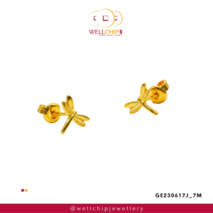 916 Gold Ladies Earstud - GE230617J_7M