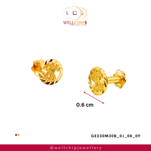 916 GOLD LADIES EARSTUD - GE230M30B_0J_08_09