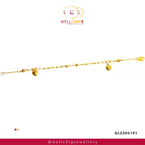 916 Gold Ladies Bracelet - GL2306101