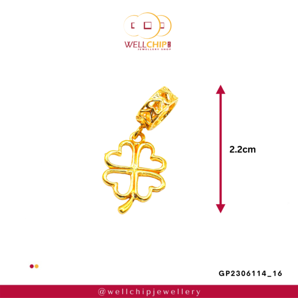 916 Gold Pendant - GP2306114_16 - Image 2