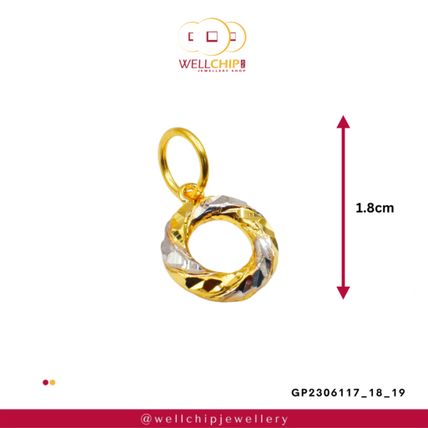 916 Gold Pendant - GP2306117_18_19 - Image 2