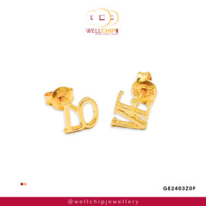 916 GOLD LOVE EARRING - GE2403Z0F