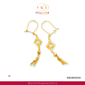 916 Gold Fancy Earring