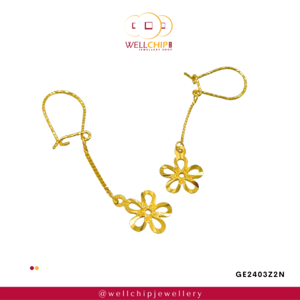 916 GOLD FANCY EARRING - GE2403Z2N