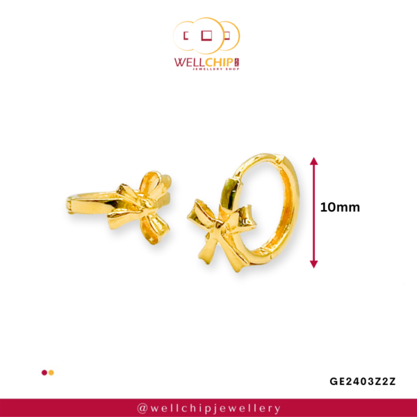 916 GOLD LADIES EARRING - GE2403Z2Z - 图片 2