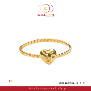 916 GOLD FANCY RING LOVE - GR240C03A_B_5_7