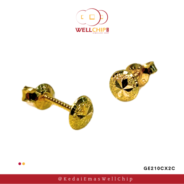916 GOLD EARSTUD Bulat