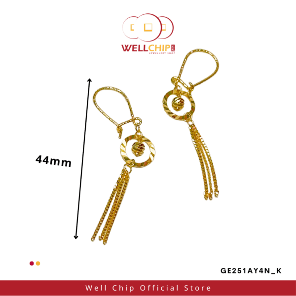 916 GOLD FANCY EARRING