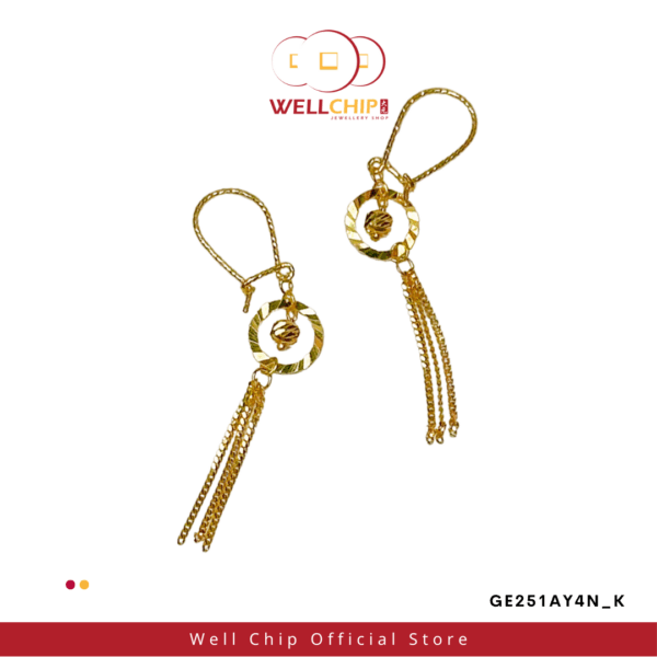 916 GOLD FANCY EARRING