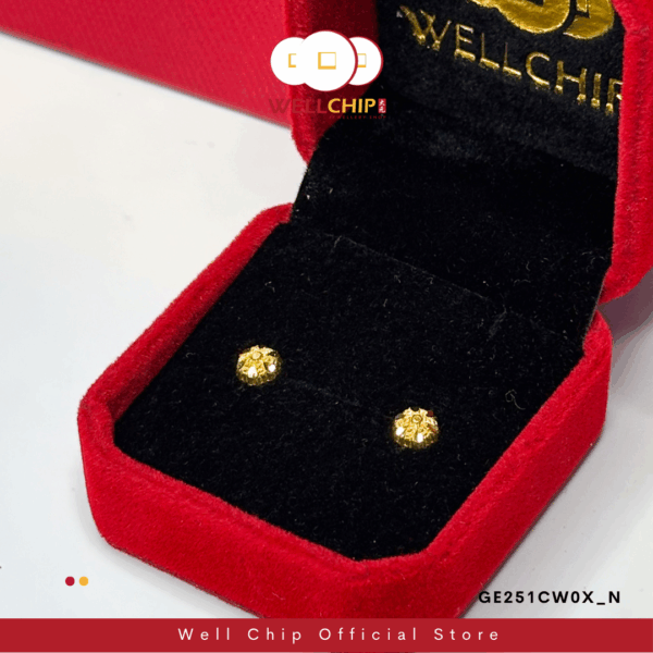 916 gold earstud