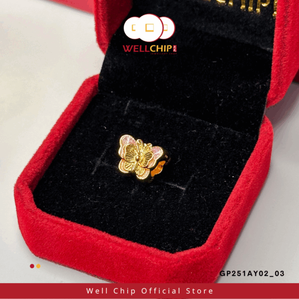 916 GOLD HOLLOW CHARM