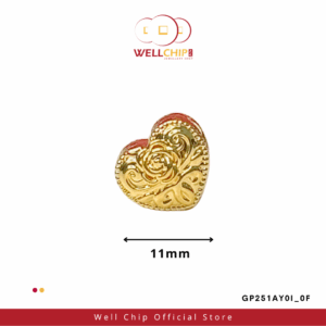 916 GOLD HOLLOW CHARM