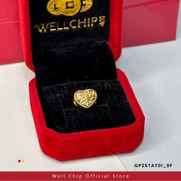 916 GOLD HOLLOW CHARM
