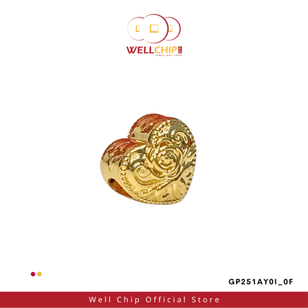 916 GOLD HOLLOW CHARM