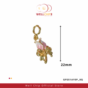 916 GOLD ROSE PENDANT