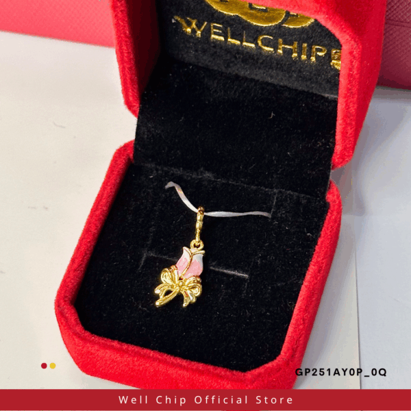 916 GOLD ROSE PENDANT