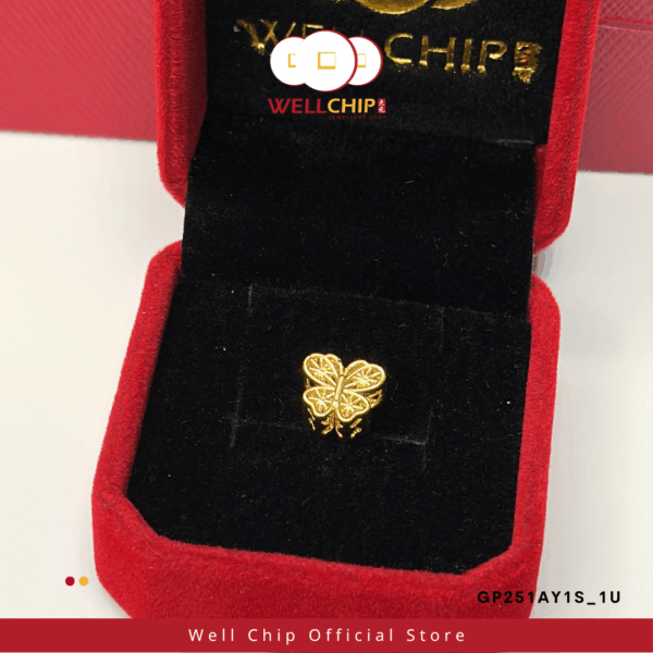 916 GOLD HOLLOW CHARM