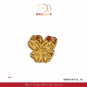 916 GOLD HOLLOW CHARM