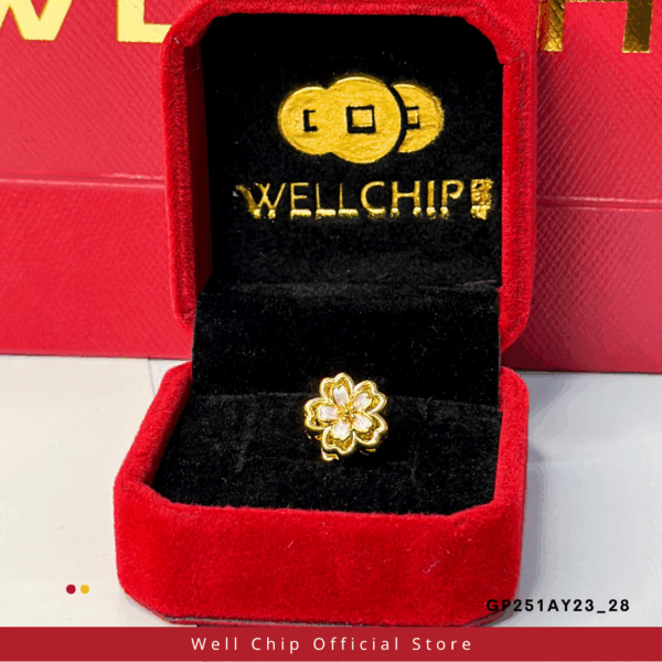 916 GOLD HOLLOW CHARM