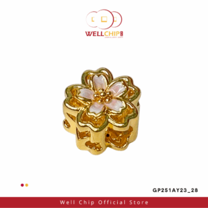 916 GOLD HOLLOW CHARM