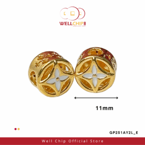 916 GOLD HOLLOW CHARM
